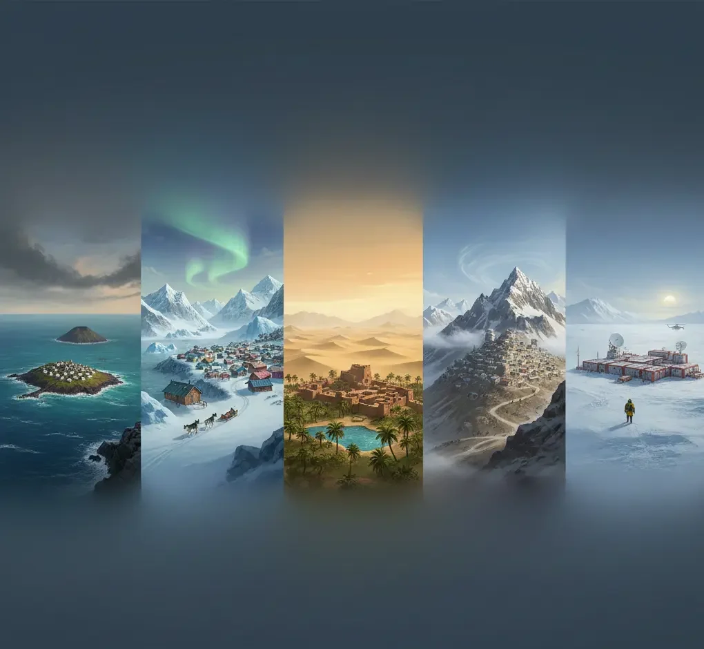 isolated places in the world