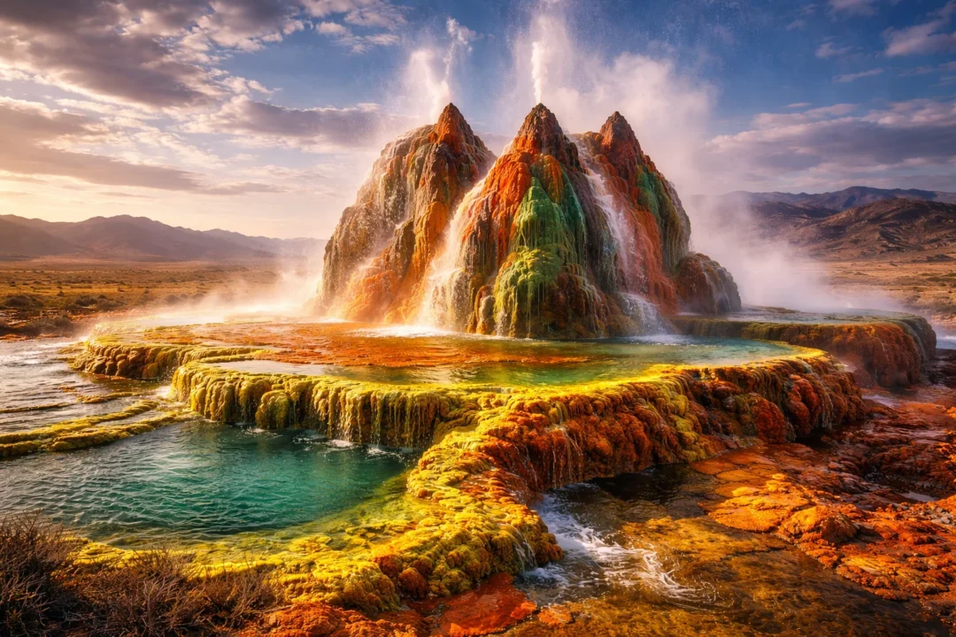 Fly Geyser, Nevada, USA